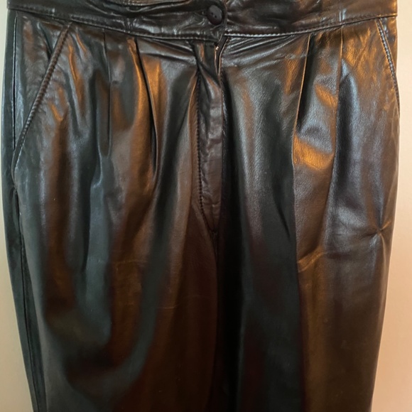 Vintage leather pants - Picture 4 of 5